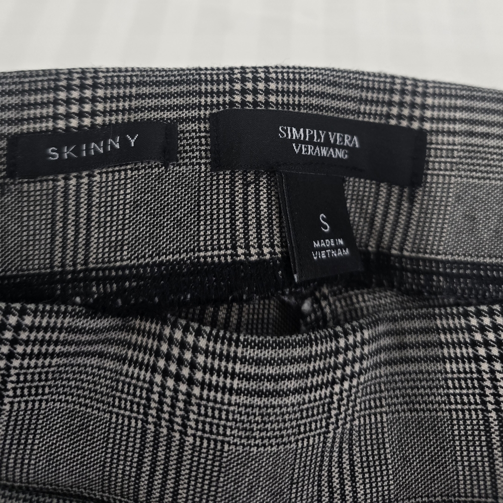 Simply Vera Vera Wang Plaid Skinny Pants